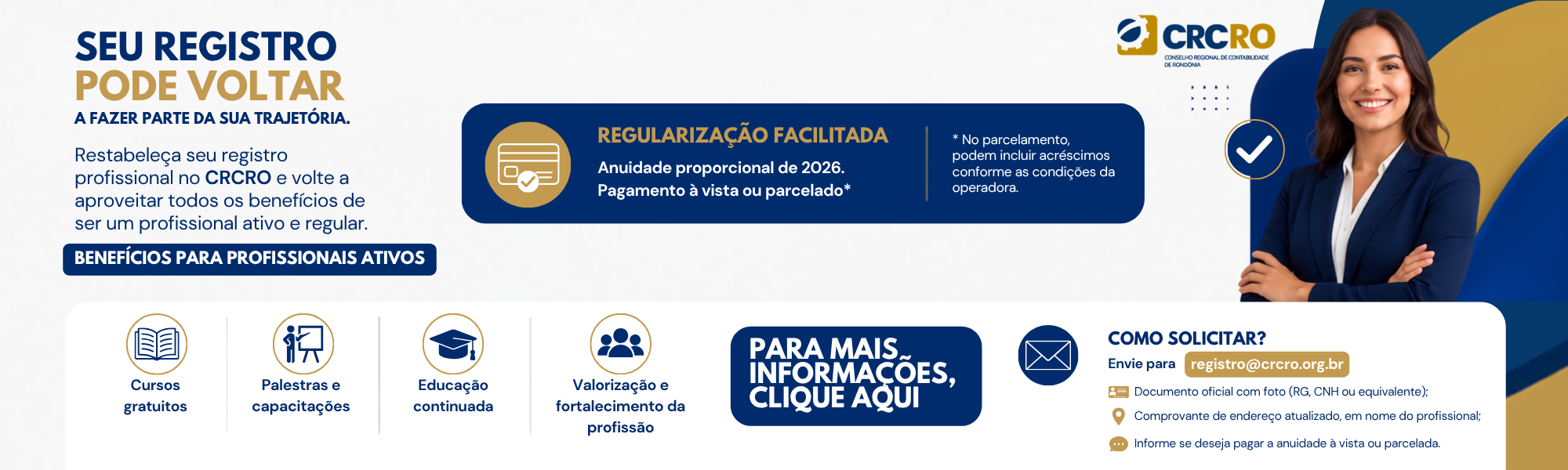 Seu registro pode voltar
