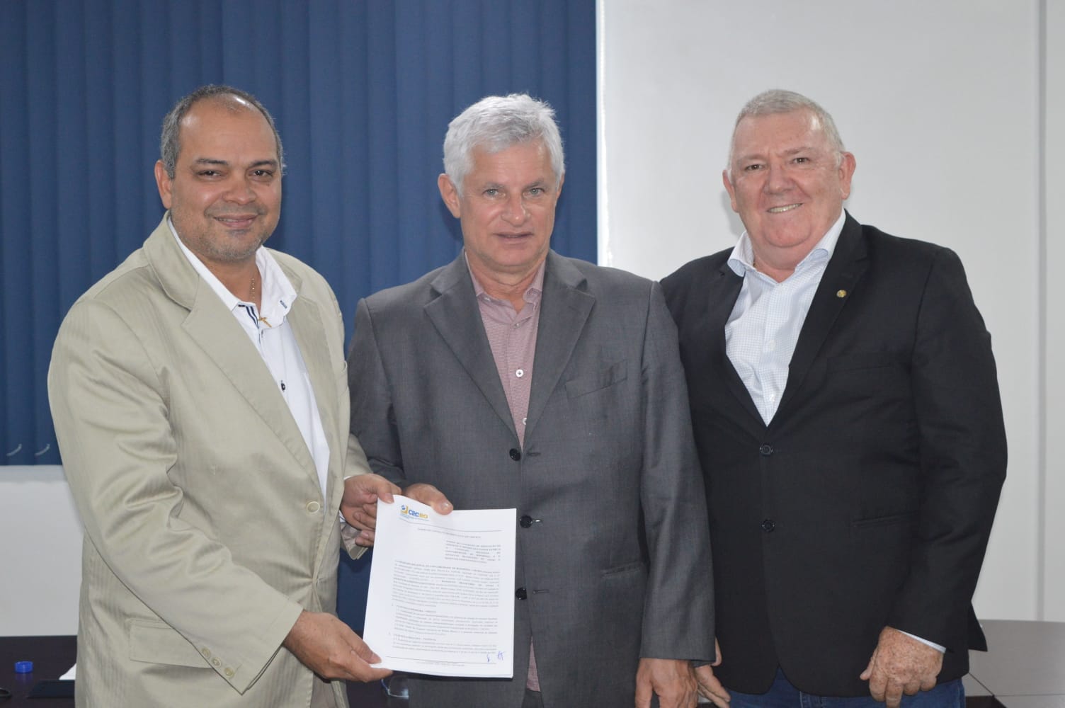 CT Jose Claudio Ferreira Gomes (E), Silvio Eduardo Lutz (C), CT Jair Genor Bevilaqua (D) – Foto: Ezequiel Nascimento / CPD - CRCRO
